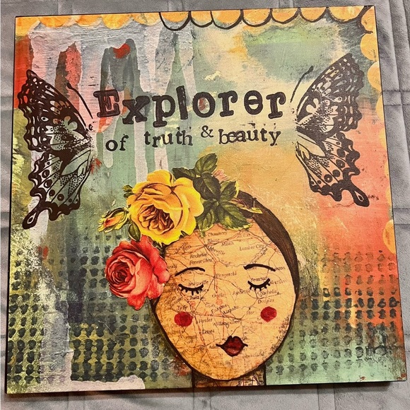 Vibrant 'Explorer of Truth & Beauty' Art Print - Picture 1 of 1